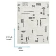 thumbnail image 7 of Livabliss Washable Rugs for Living Room, 2x3 Fossay Shag Modern Light Beige Area Rug, Bedroom Dining Room Home Decor Stain Resistant Carpet (2' x 2'11"), 7 of 7