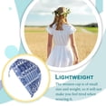thumbnail image 2 of Bonnet Réutilisable en Polyester Lavable Pliable Décoratif pour Femmes Intérieur Extérieur Marche Travail Bonnet Bleu Foncé Floral, 2 of 7