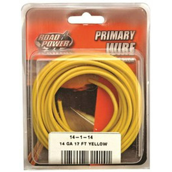 Fil Électrique Primaire 14-1-14, 14 AWG, 17 Pieds, PVC