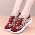 thumbnail image 4 of Willtoo Womens Knit Sneakers Lightweight Breathable Flying Woven Casual Walking Shoes Lace‑Up Soft Sole Comfort for Daily Wear, 4 of 4