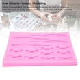 thumbnail image 4 of Silicone Fondant Moulding, Easy To Remove Model Reusable Oven Dishwasher Refrigerator Safe Silicone Fondant Tray  for Chocolates Cubes, 4 of 7