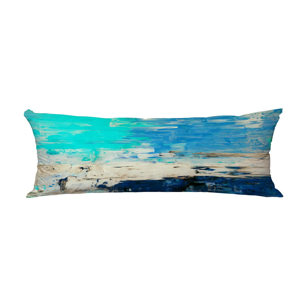 ABPHQTO Turquoise And Blue Abstract Art Painting Body Pillow Covers