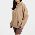 thumbnail image 6 of Povozer Womens Fashion Tops Hoodies for Women Pullover Oversized Sweatshirts Long SLeeve Shirts Loose Fit(Khaki,XXL), 6 of 6