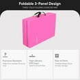 thumbnail image 2 of BalanceFrom 6ft x 2ft x 1.5in 3-Panel All-Purpose Folding Gymnastics Mat, Pink, 2 of 9