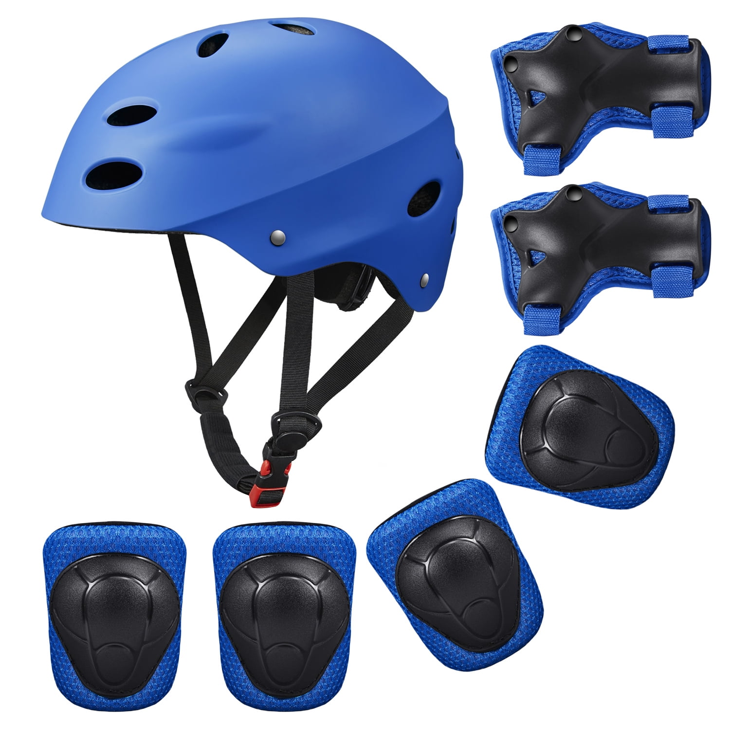 Kids Bike Helmet Knee Elbow Wrist Pads 3-8 Years Toddler to Youth for Bike Skateboarding Roller Blading Scooter Riding Bicycling Roller Skating and More 