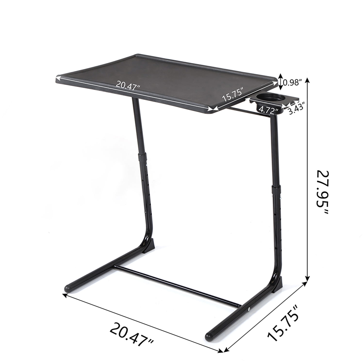 Kadyn Set of 2 Portable Computer Table Office Desk Height & Angle Adjusting Furniture, Black Writing Workstation Kadyn Set of 2 Portable Computer Table Office Desk Height & Angle Adjusting Furniture, Black Writing Workstation