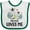 White and Green, variant on Inktastic Zebra My Dede Loves Me Boys or Girls Baby Bib