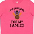 thumbnail image 4 of Inktastic Thanksgiving Girl Turkey Thankful for Family Youth T-Shirt, 4 of 5