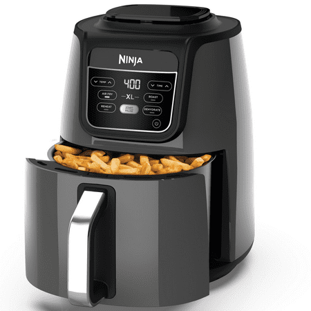 Ninja Air Fryer XL 5.5 Quart, Black, Silver, AF150WM