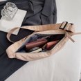 thumbnail image 2 of Bolsos de hombro para mujer, bolsos cruzados de nailon de media luna, bolsos de mano para niñas (caqui), 2 of 8