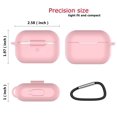 thumbnail image 4 of AirPods Pro Silicone Case, AirPods 3 Case with Keychain, Njjex Shockproof Protective Premium Silicone Cover Skin for Apple Airpods 3 2019 -Pink, 4 of 9