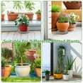 thumbnail image 4 of Threns Plant Stand with Wheels 13.2 Inch Rolling Plant Stands with Water Storage Frosted Round Plant Dolly with 360° Casters Loading Capacity 330lbs, 4 of 9
