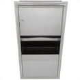 thumbnail image 3 of Bobrick B-369 Classicseries Recessed Paper Towel Dispenser / Waste Receptacle - Stainless, 3 of 12