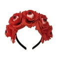 thumbnail image 5 of Halloween Hair Hoop Handmade Simulated Eyeball Rose Headband Horror Elastic Headband Head Accessory, 5 of 8