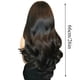 thumbnail image 3 of Pelucas de cabello humano prearrancado, sin pegamento, para mujeres negras, brasileñas, con tupé dividido., 3 of 9