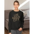 thumbnail image 2 of Retro College Los Angeles City. Sweatshirt Women -Image by Shutterstock, Female Small, 2 of 4