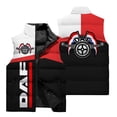thumbnail image 2 of Chaleco sin mangas con estampado 3D DAF para hombre, para otoño e invierno, cálido, para deportes al aire libre, compras, chaqueta con cuello alto y cremallera a la moda, 2 of 5