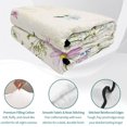 thumbnail image 4 of Full Quilt Set 78''x90'', Vintage Flower Lightweight Bedspread Coverlet Set with 2 Pillow Shams, Botanical Wildflower Plant Country Daisy Breathable All Season Quilt Bedding for Bedroom/Guest Room, 4 of 9