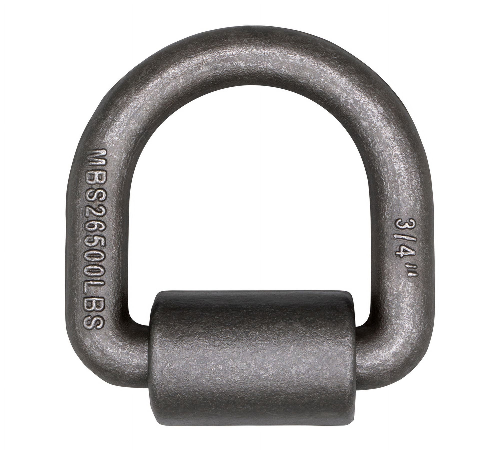 (20 Pack) 3/4" Heavy Duty Weld-On Forged D Ring 26,500Lbs