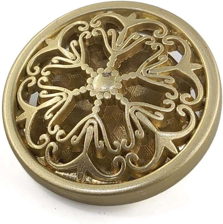 ABPETE Buttons,Vintage Metal Sew-On Buttons 20pcs - 40L (1" / 25mm) Openwork Carved Design for Double-Breasted Coats & Peacoats,Retro Hollow-Circle Buttons