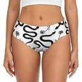 thumbnail image 1 of Balery Hand Drawn Snake Ropa Interior de Algodón para Mujer con Dibujo – Braguitas Cómodas y Elásticas, Estilo Clásico-X-Small, 1 of 6