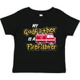 thumbnail image 3 of Inktastic My Godfather is a Firefighter with Fire Truck Boys or Girls Toddler T-Shirt, 3 of 5