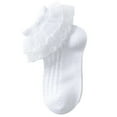 thumbnail image 2 of Musuos Little Girls Frilly Socks, Soft Lace Ruffle Socks Kids Cute Summer Mesh Socks, 1-10+ Years, 2 of 7