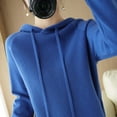 thumbnail image 6 of Gyexs Women's Oversized Fall Sweaters Casual Classic Soft Loose Fit Basic Pullover Wool Base Layer Sweater Pullover Tops Women's Fashion, Blue, Size M, 6 of 6