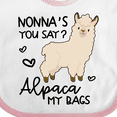 thumbnail image 4 of Inktastic Nonna's You Say Alpaca My Bags Boys or Girls Baby Bib, 4 of 4