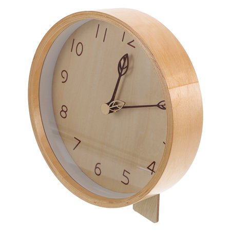 unbranded Wooden Silent Clock Decor Wall Flip Retro Alarm Office Miss