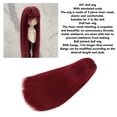 thumbnail image 4 of Perruque Poupée 7 8 Po Cheveux Longs Lisses avec Frange Cuir Chevelu Simulé Soie Haute Température, 4 of 7