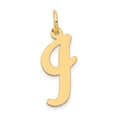 thumbnail image 1 of 14K Yellow Gold Charm Pendant Themed 22 mm 12-17 Large Script Initial I, 1 of 3