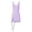 C-Purple250, variant on Summer Dresses For Women Sleeveless Party Mini Dress V Neck Side Slit Ruffle Hem Slim Fit Bodycon Solid Color Trendy Dresses