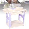 thumbnail image 4 of Luocute Lavabo De Champú, Bandeja De Champú Ergonómica Con Ruedas Universales, Adecuada Para Personas Encamadas, Ancianos, Discapacitados, Mujeres Embarazadas, 4 of 7