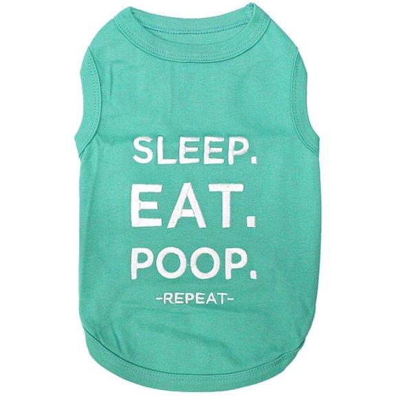 Parisian Pet Dog Clothes SLEEP EAT POOP T-Shirt