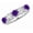 Amethyst, variant on 1 to 6 Carat Round 5 Stone Platinum LAB GROWN Gemstone and LAB GROWN Diamond Wedding Band (1ct Center, AAAA Heirloom Quality) Emerald 1 Carat Size: 5