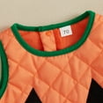 thumbnail image 6 of Hirigin Toddler Baby Girl Boy Halloween Outfit Pumpkin Face Romper Jumpsuit Sleeveless Bodysuit Cute Pumpkin Clothes, 6 of 8