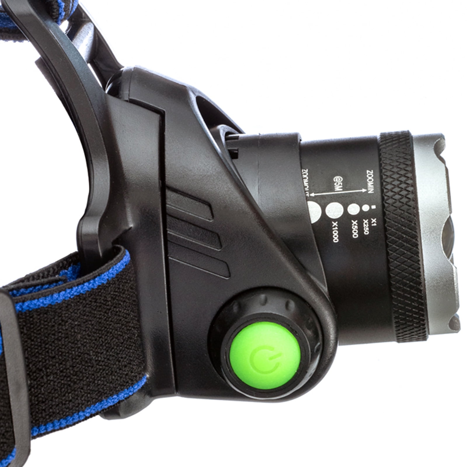 ASR Outdoor 1000 Lumen 10 Watt LED Zoom Pivoting Headlamp with 2000mAh Rechargeable Battery