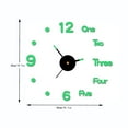 thumbnail image 3 of JeashCHAT Large Frameless DIY Wall Clocks, Luminous 3D Mirror Wall Clock Stickers Modern Silent Wall Clock for Living Room Bedroom Office Decor, 3 of 7
