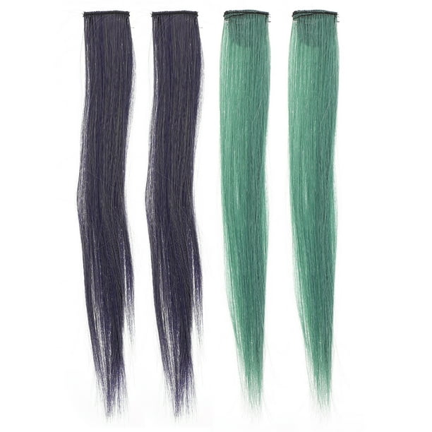 4pcs Mujeres de la extensión de cabello clips de pelo corto de pelo corto para niña extensiones de cabello