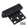 thumbnail image 4 of Cerradura de refuerzo de puerta, dispositivo de seguridad, práctico accesorio universal a prueba de niños, sin taladro, aleación de aluminio multiusos Negro, 4 of 8