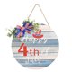thumbnail image 1 of Letrero para puerta del 4 de julio, corona para el Día de los Caídos, colgante patriótico para el Día de la Independencia, letrero para puerta para decoración de puertas, 28 cm, decoración de pared, 1 of 6