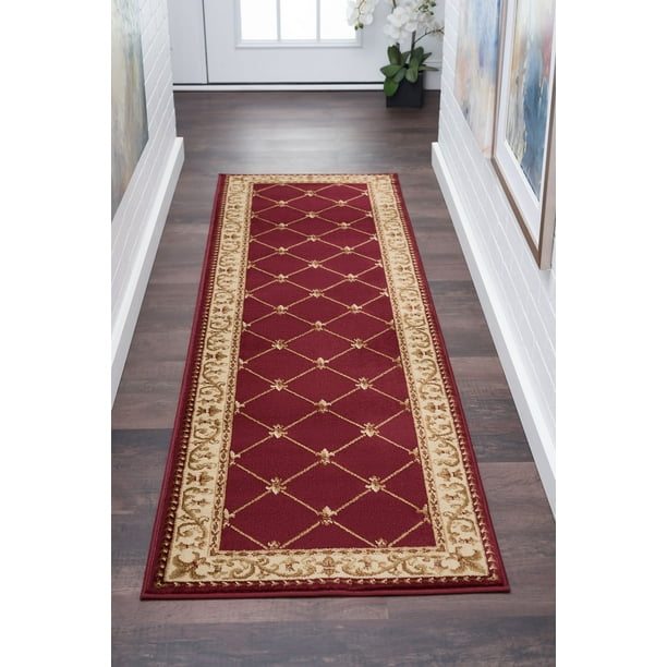 Bliss Rugs Olivet Traditional Indoor Runner Rug Walmart Com Walmart Com