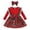 Red, variant on Fgnfyis Toddler Girl Dresses Christmas Plaid Print Bow Ribbed Long Sleeve Holiday Party Outfit Headband Set Girl Dresses 12-18 Months