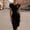 Black, variant on NTACZA Womens Dresses Wedding Guest Dresses Formal Cowl Neck Bodycon Midi Ruched Waist Beige L