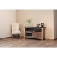 thumbnail image 5 of 53" Brown Solid Wood Cabinet Enclosed Storage Distressed TV Stand, 5 of 8