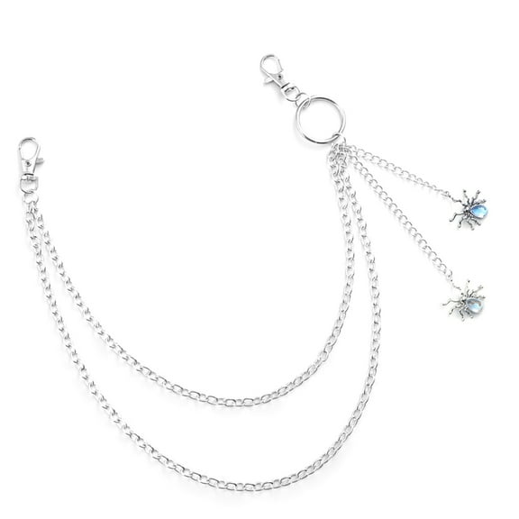 Necvior Pants Chain Belt Spiders Metal for Unisex Egirl Eboy Jeans Punk Aesthetic Chain