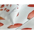thumbnail image 4 of Ambesonne Floral Quilted Bedspread Set 3 Pcs, Autumn Flowers Petals, Queen Size, Red Purplegrey, 4 of 5