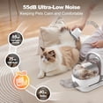 thumbnail image 6 of 6-in-1 Dog Grooming Kit, Pet Grooming Vacuum for Shedding, Dog Hair Vacuum with Clipper Nail Trimmer Grinder, Pet Brush Groomer at Home, Low Noise Cats Hair Remover, 1.5L Dust Cup, 6 of 6