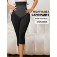 thumbnail image 5 of Athlemo Shapewear for Women Capris Leggings Tummy Control High Waist Shaper Butt Lifting, 5 of 7